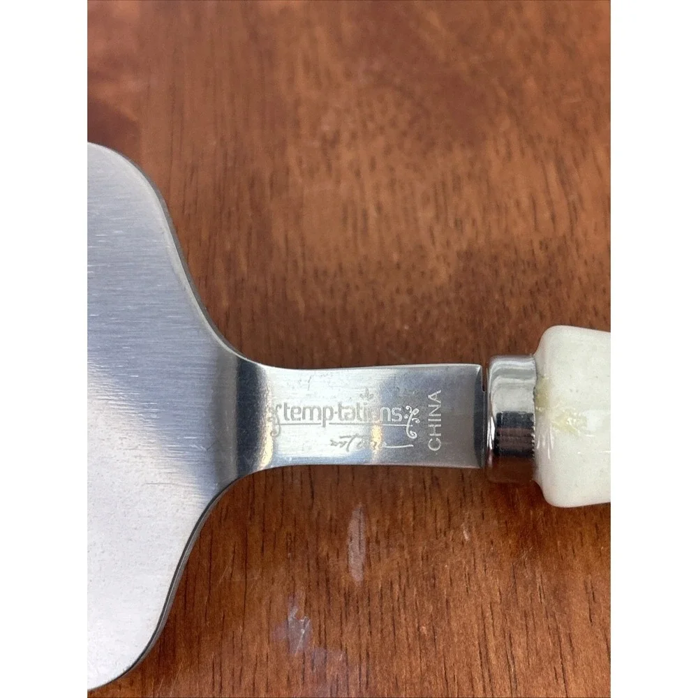Temptations by Tara Tesher Ceramic Handle Pumpkin Patch Cake Pie Serving Utensil